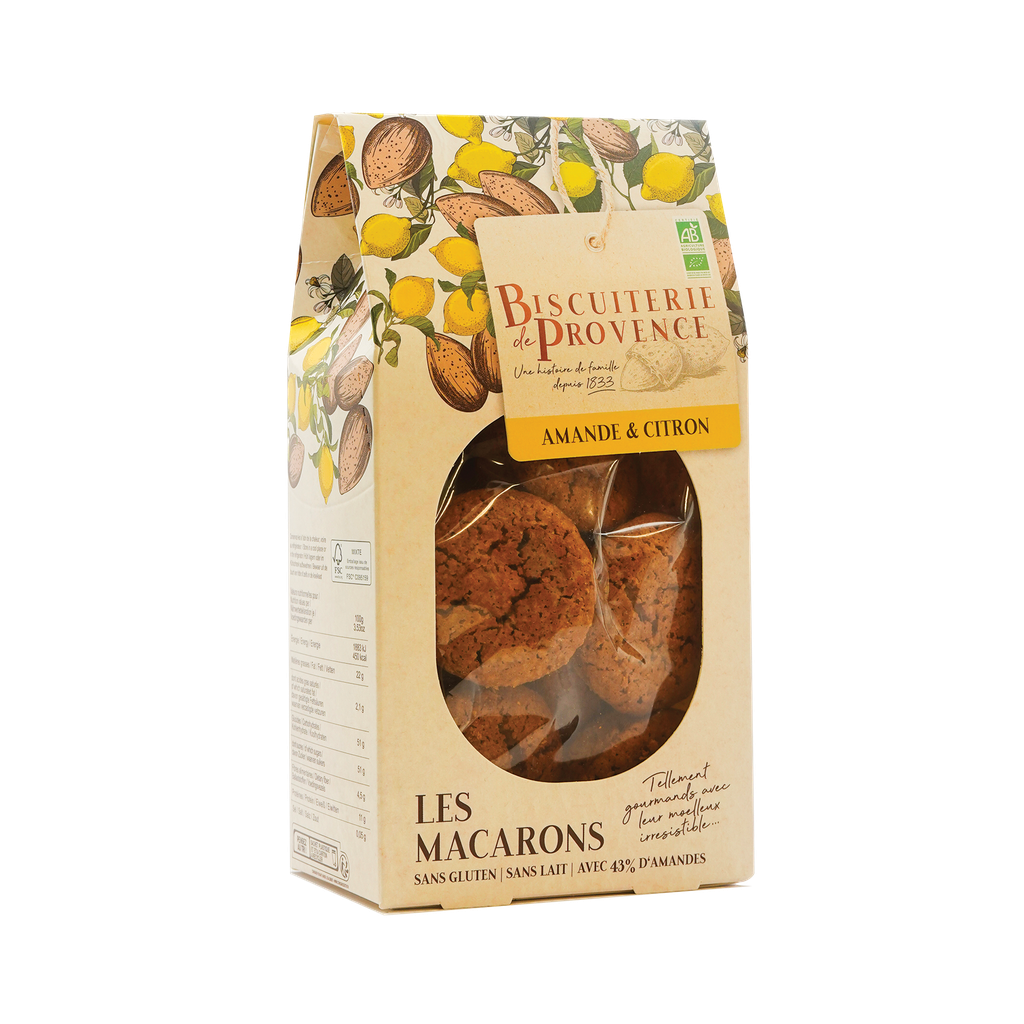 BDP - Macarons Amande Citron bio ss gluten 130g 