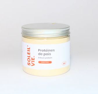 Soleil Vie - Poudre Protéines de pois Bio 100g 