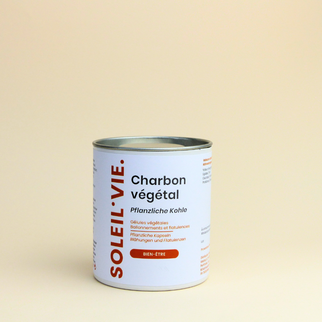Soleil Vie - Charbon végétal 285mg 100gél