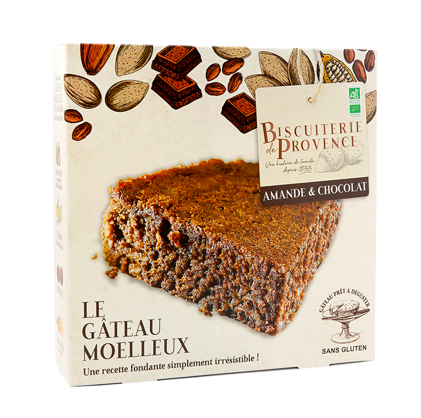 BDP - Gateau Moelleux Amande Chocolat bio ss gluten 225g 