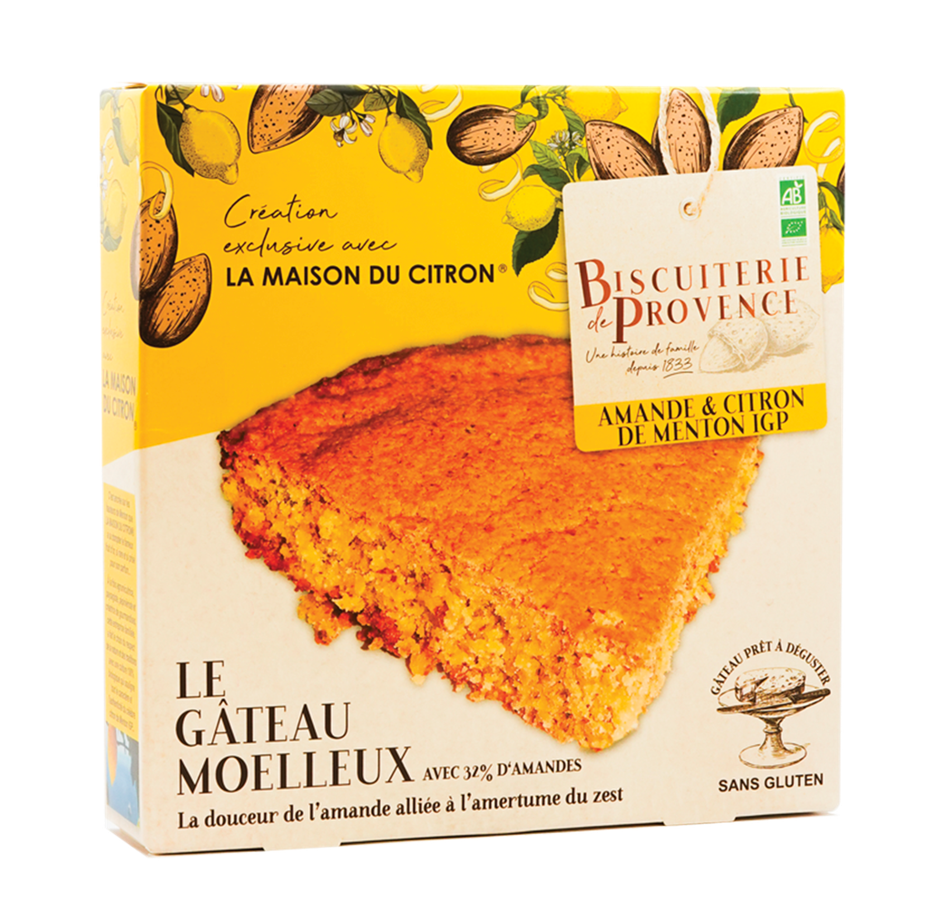 BDP - Gateau Moelleux Amande Citron bio ss gluten 225g 