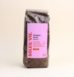 Soleil Vie - Graines de lin complet Bio 500gr 