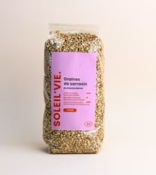 Soleil Vie - Graines de sarrasin complet Bio 500gr 