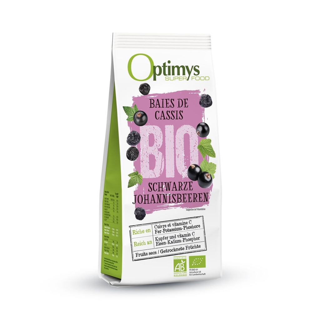 OPTIMYS - Cassis bio 180g
