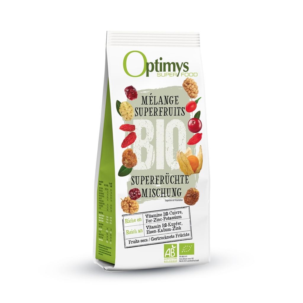 OPTIMYS - Melange 4 superfruits secs bio 200g - 42166307
