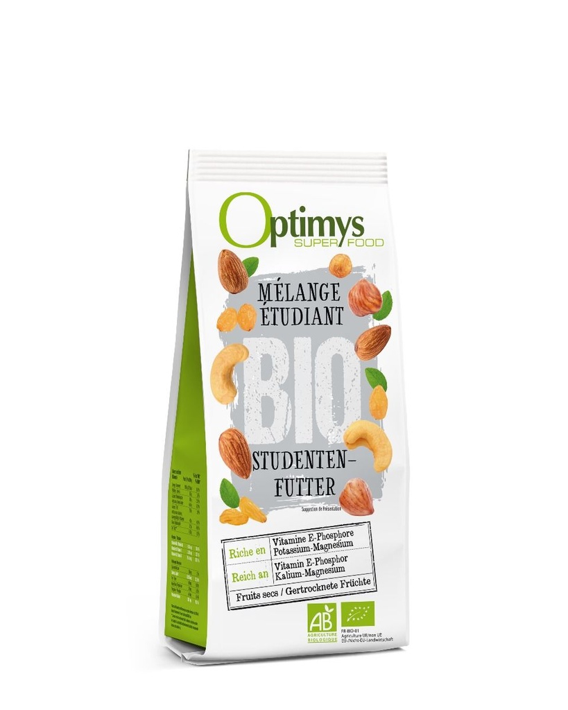 OPTIMYS - Mélange étudiant bio 200g