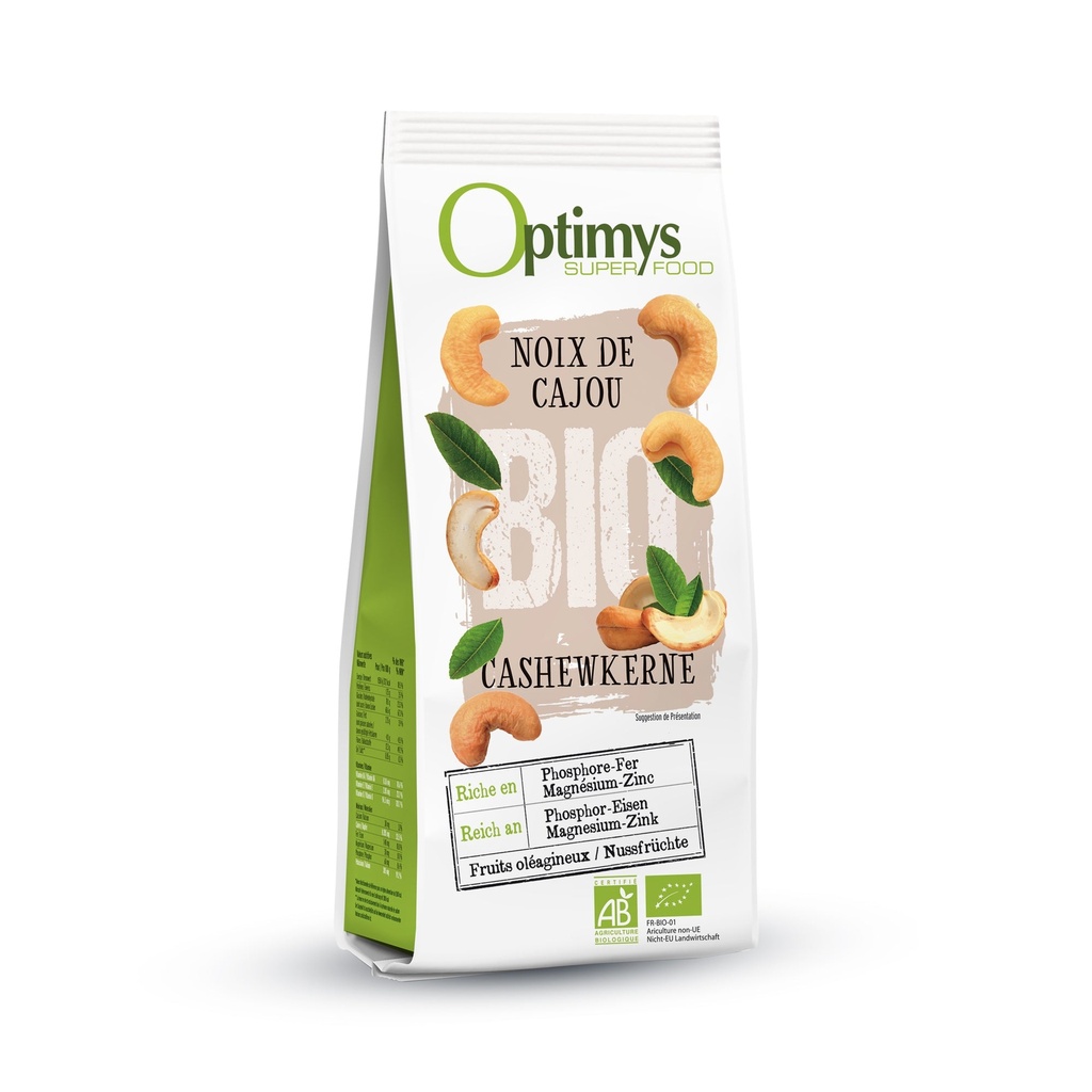 OPTIMYS - Noix de cajou bio 200g