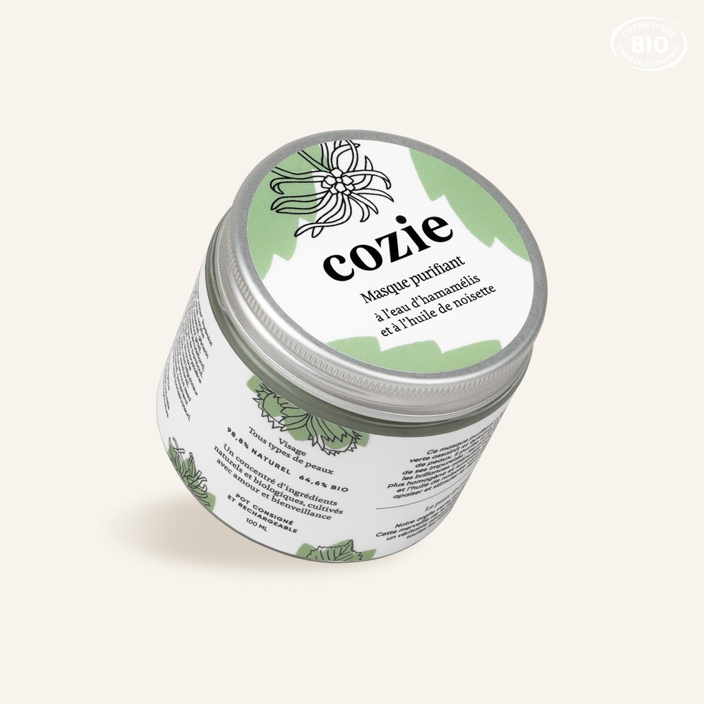 Cozie - Masque purifiant visage bio 100ml 