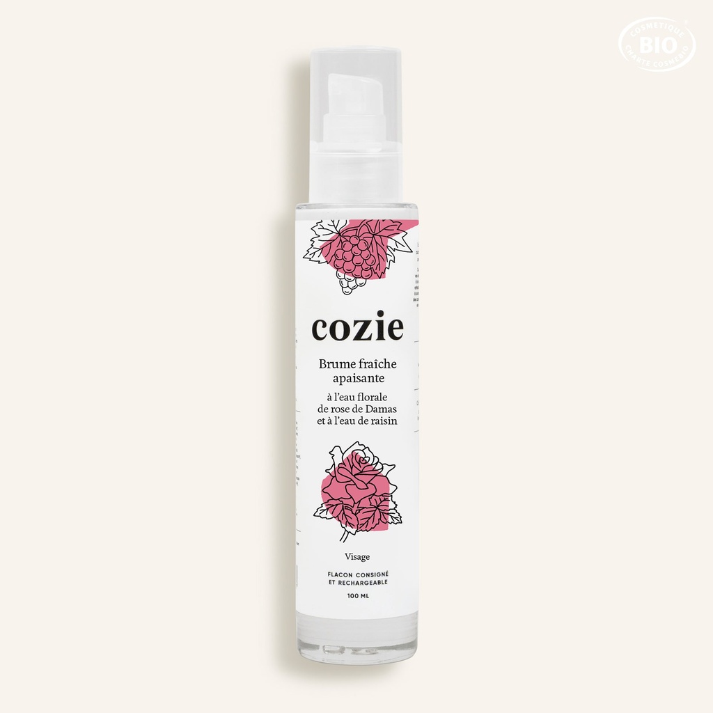 Cozie - Brume fraiche apaisante visage bio 100ml 