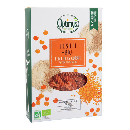 [P1601] Fusilli de lentilles corail Bio