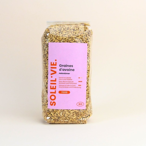 [708] Soleil Vie - Graines d'avoine Bio 500gr 