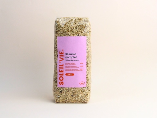 [905] Soleil Vie - Graines de sésame complet Bio 500gr 