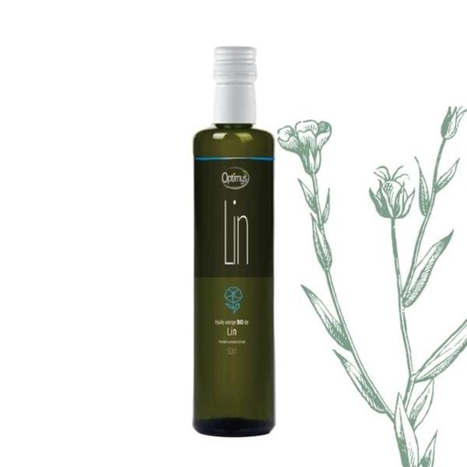 [H0810] OPTIMYS - Huile de lin Bio - 50cl 