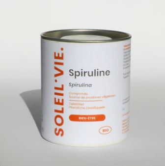 [953] Soleil Vie - Spiruline d'acquaculture Bio 180 comp 500mg 
