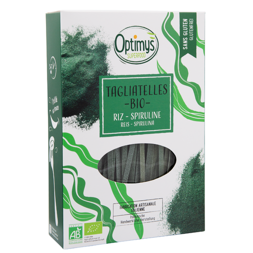[P1605] OPTIMYS - Tagliatelles Spiruline Bio sans gluten 