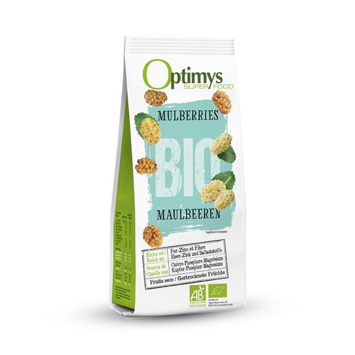 [M3010] OPTIMYS - Mulberries bio (mures blanches) 180g