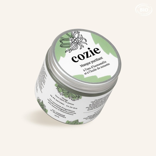 [VE0027] Cozie - Masque purifiant visage bio 100ml 